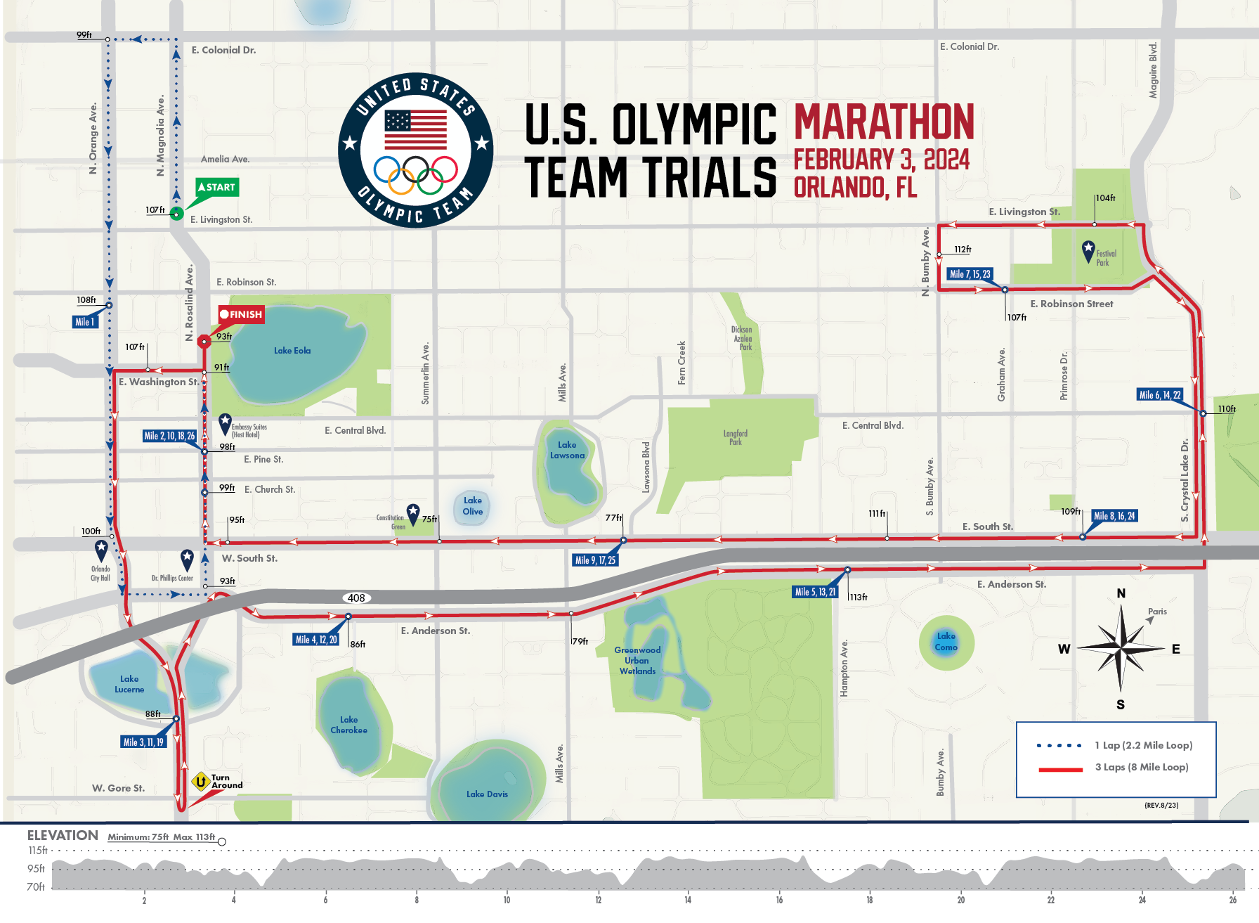 2024 US Olympic Team Trials Marathon Course
